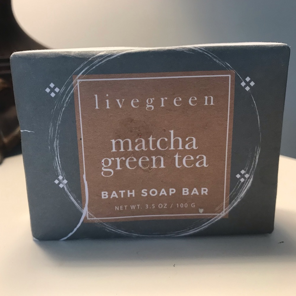 Matcha and green tea bath soap bar - Picture 4 of 4